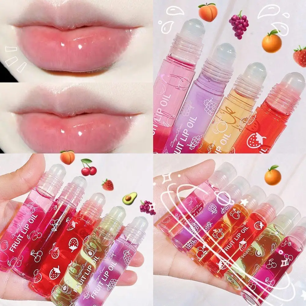 Vipomkowa Tinted High Glossy Lip Gloss Moisturizing Liquid Lipstick Roller Long Lasting Crystal Water Shine Clear Lip Glaze