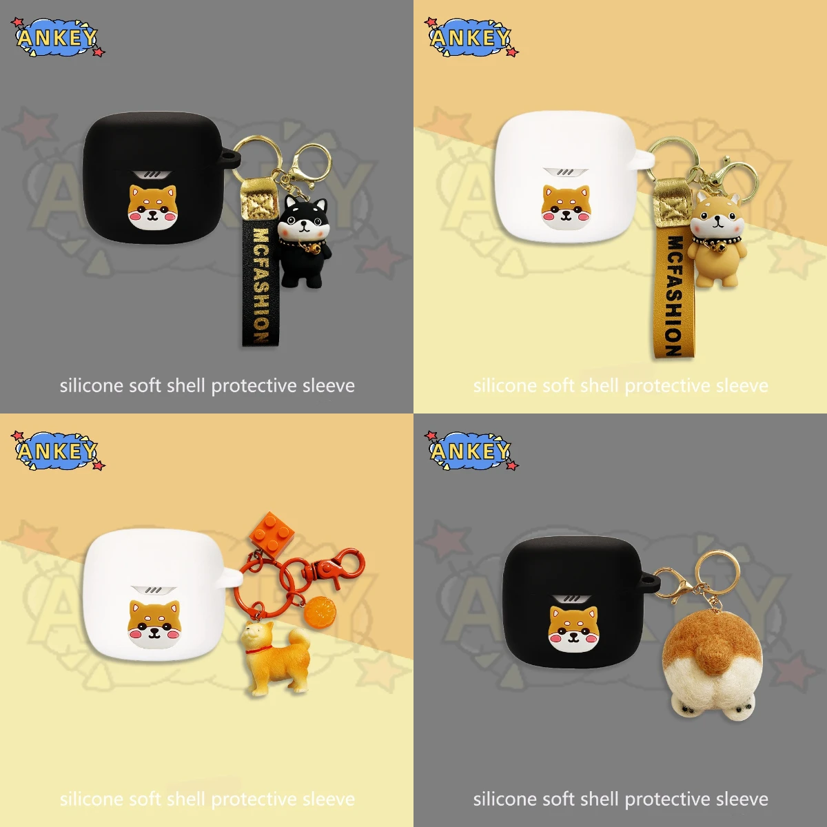 Per Jbl Tune Beam Tune Buds Tune Flex Case Cute Dog Cover Auricolare Auricolari In Silicone Shell Cuffie Protettive Morbide In Pelle