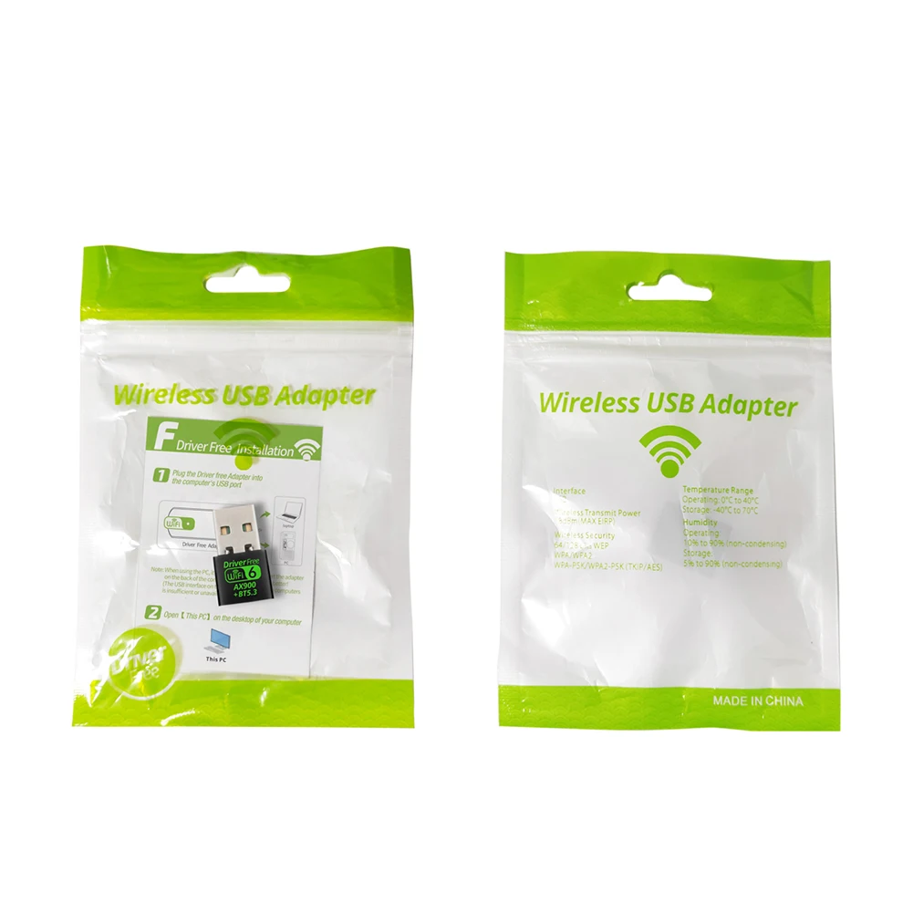 Mini USB WiFi 6 Bluetooth Adapter for PC Laptop Desktop