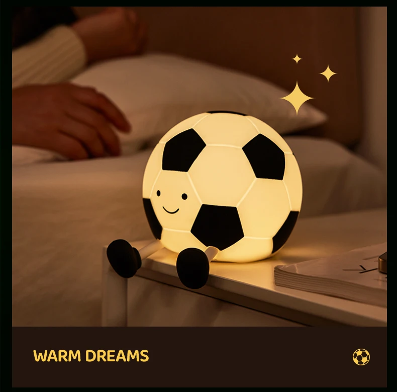 Night Light Cute Animal Silicone Lamp USB Rechargeable Soft Warm Light Room Bedside Decoration