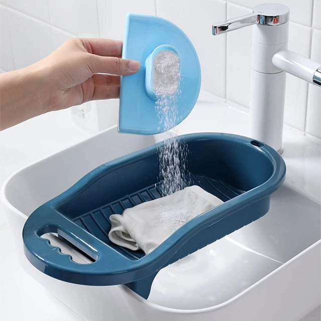 Washboard For Laundry PP Wash Board For Hand Washing Clothes Portable  Laundry Board Wash Basin For Home Dormitory Travel