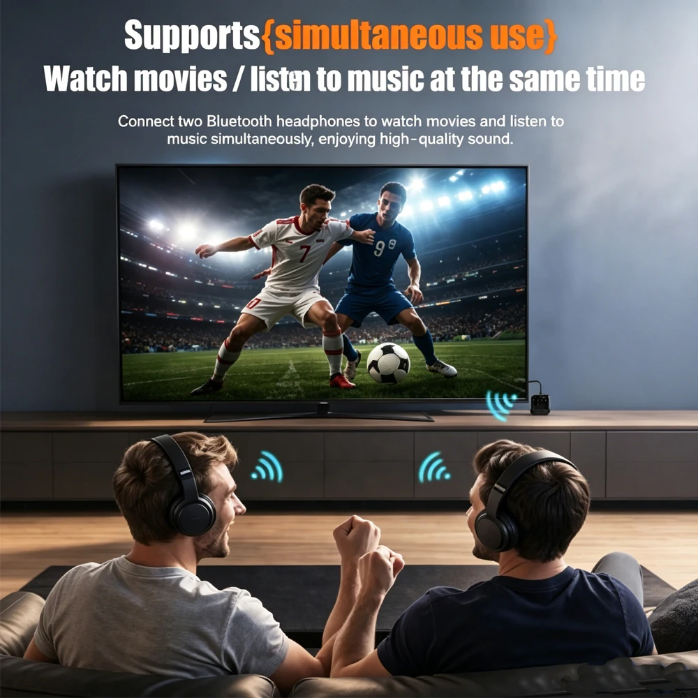 KEBIDU 블루투스 6.0 수신기 송신기 2 in 1 AptX-Adaptive Audio Adpater 자동차 비행기용 듀얼 스트림 음악 무선 어댑터 Bluetooth 6.0 Receiver Transmit