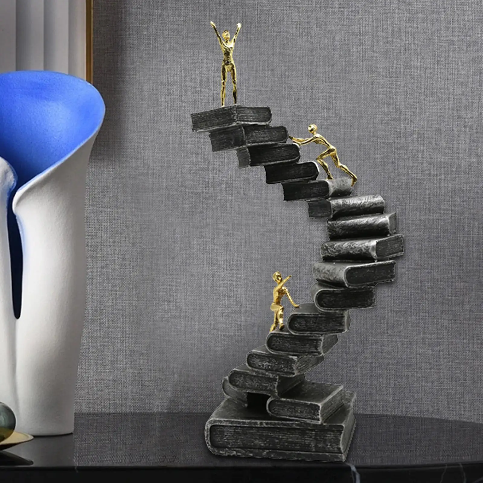 Abstract Thinker Ladder Statue 2