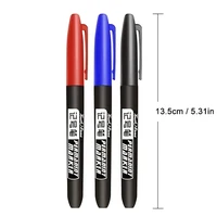 10/100pcs Permanent Marker Pen 1.5mm Waterproof Thin Nib Crude Ink Black Blue Red Color Marker Pens for Office School Supplies 5