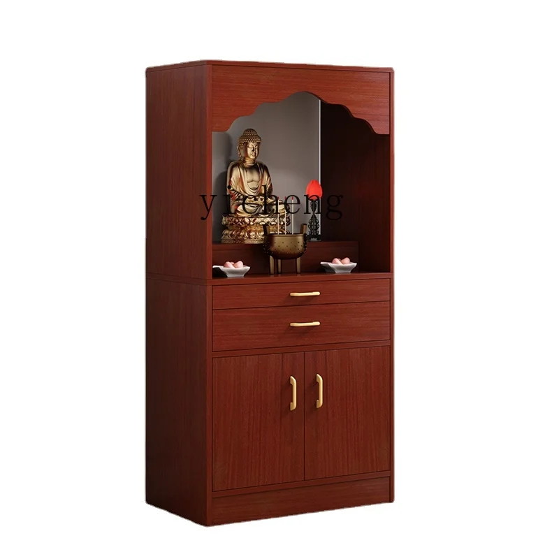 

YY Household Bodhisattva Worship Altar Avalokitesvara Shrine Incense Burner Cabinet