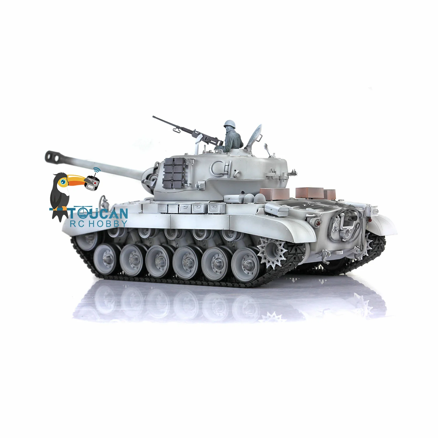 Henglong 1/16 FPV Camera System M26 Pershing RTR RC Tank 3838 With Barrel Retractable 7.0 Upgraded Ver As Boys Christmas Present 3