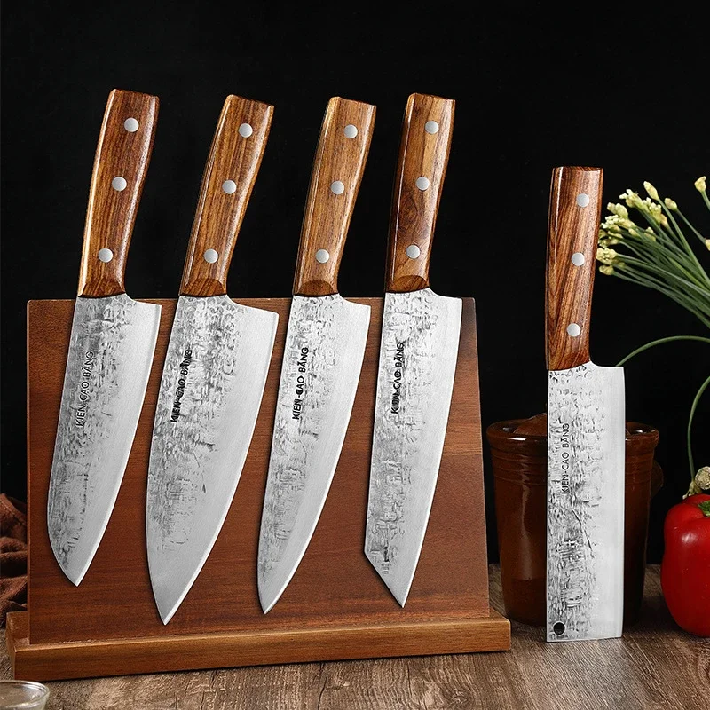 Japanese Santoku Salmon Knives 1-5pc apanese Knives Set Forged Fish Fillet Sushi Slicing Kitchen Cutting Cleaver kitchen knife