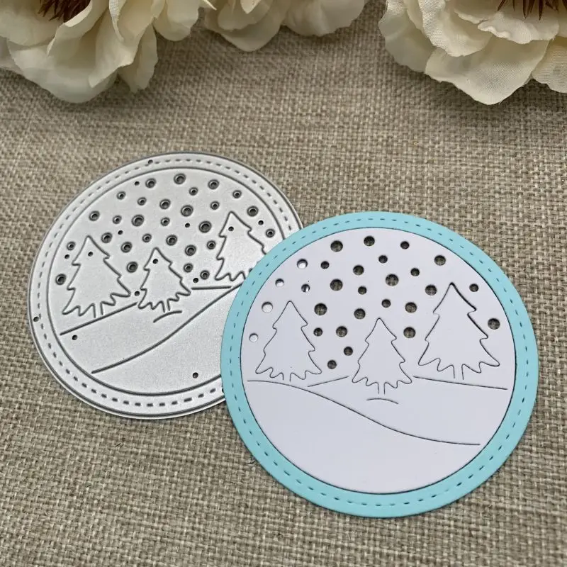 

Winter snowflake tree ring strip Metal Cutting Dies Stencils Die Cut for DIY Scrapbooking Album Paper Card Embossing