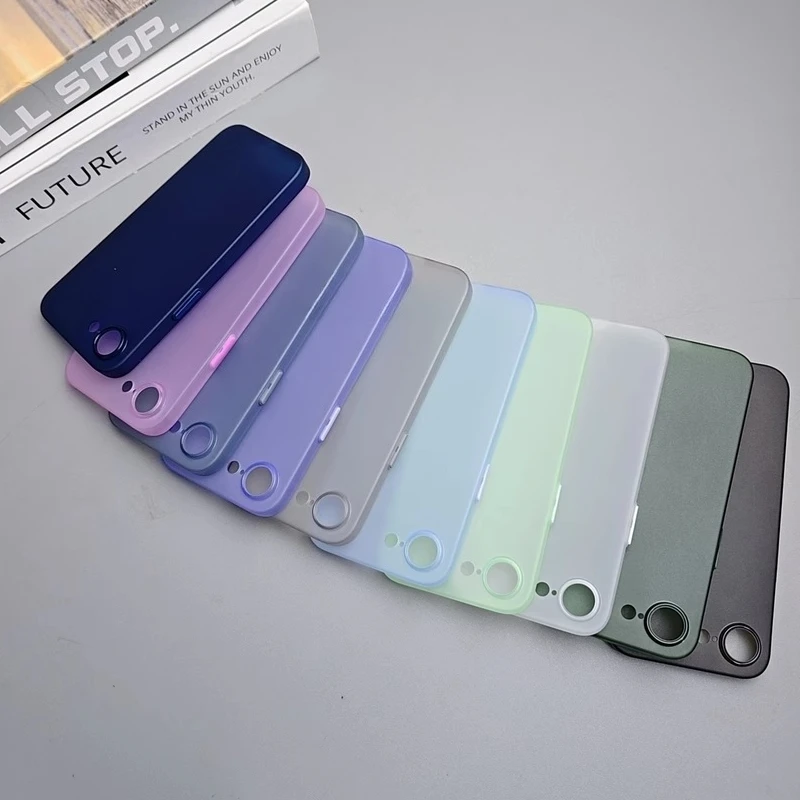 UltraThin Frosted Translucent Soft Case - Solid Color Clear Matte with Anti-Fingerprint Finish