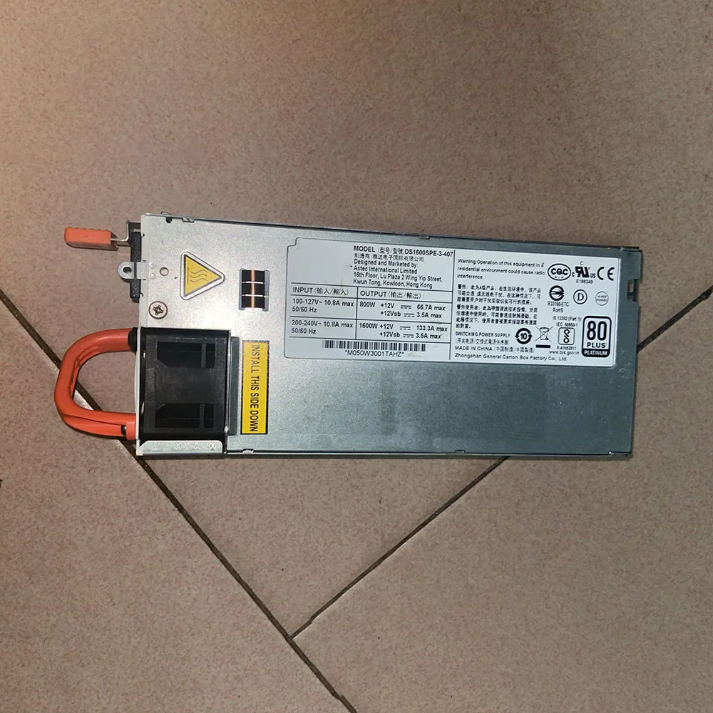 DS1600SPE 3 407 DS1600SPE 3 POWER SUPPLY EC Network Machine Power 1600W