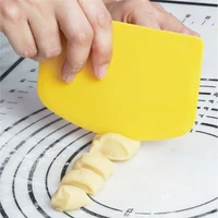 Spatule à crème à gâteau en plastique, 20G, 4 couleurs, couteau à pâte, coupe-beurre, grattoir de pâte, décoration, bord lisse uni, outils de cuisson, 1 pièce 6