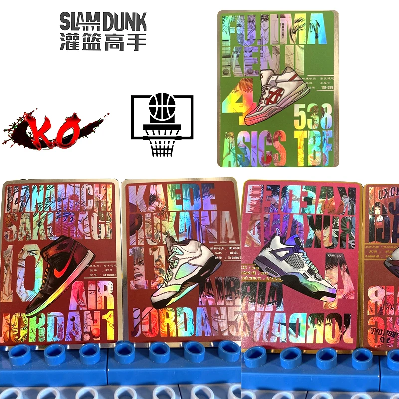 15 Pz/Pacco Slam Dunk Anime Restrain Combat Boots Scarpa Card Fai Da Te Abbronzante Fatto In Casa Flash Card Natale Regalo Di Compleanno Gioco Giocatt