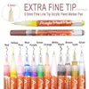 0.5mm Fine Line Needle Tip Acrylic Paint Art Marker Card Ceramic Stone Glass Fabric Clothes Drawing DIY Graffiti Fineliner Pen 2