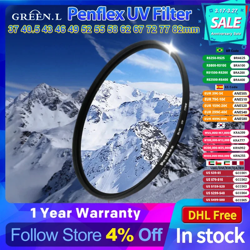 Canon 58mm Circular Camera S Osaka 58 UV Filter For Canon EOS DSLR Caera : Aazon.in Lens Filter - Foto 10