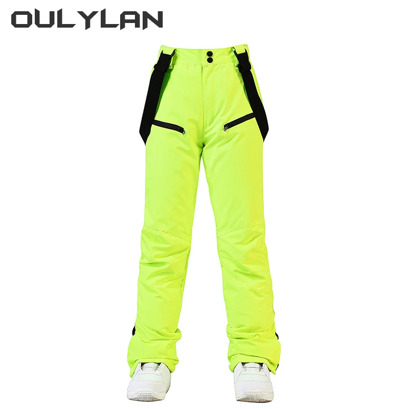 

Oulylan Outdoor Ski Pants Women Winter Sport Thickening Trousers Men Windproof Waterproof Warm Snowboard Trousers Sports Warm