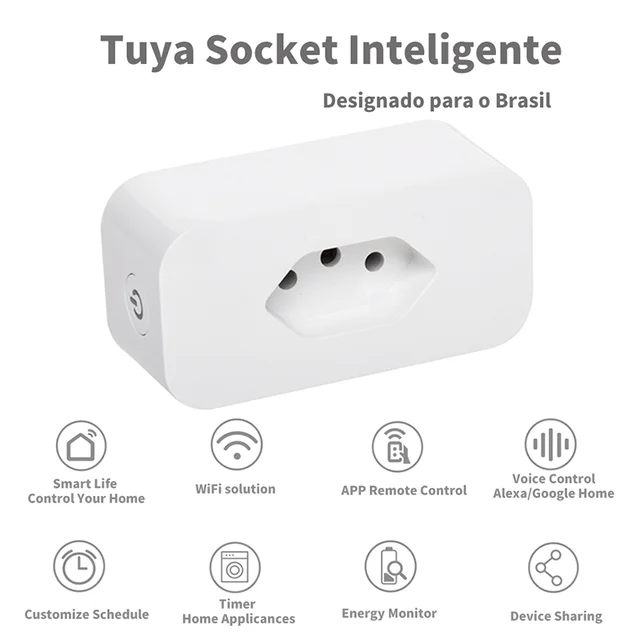 Switch Plug Alexa Smart Brazil  Wifi Power Socket Smart Alexa - Wifi Smart  Socket - Aliexpress