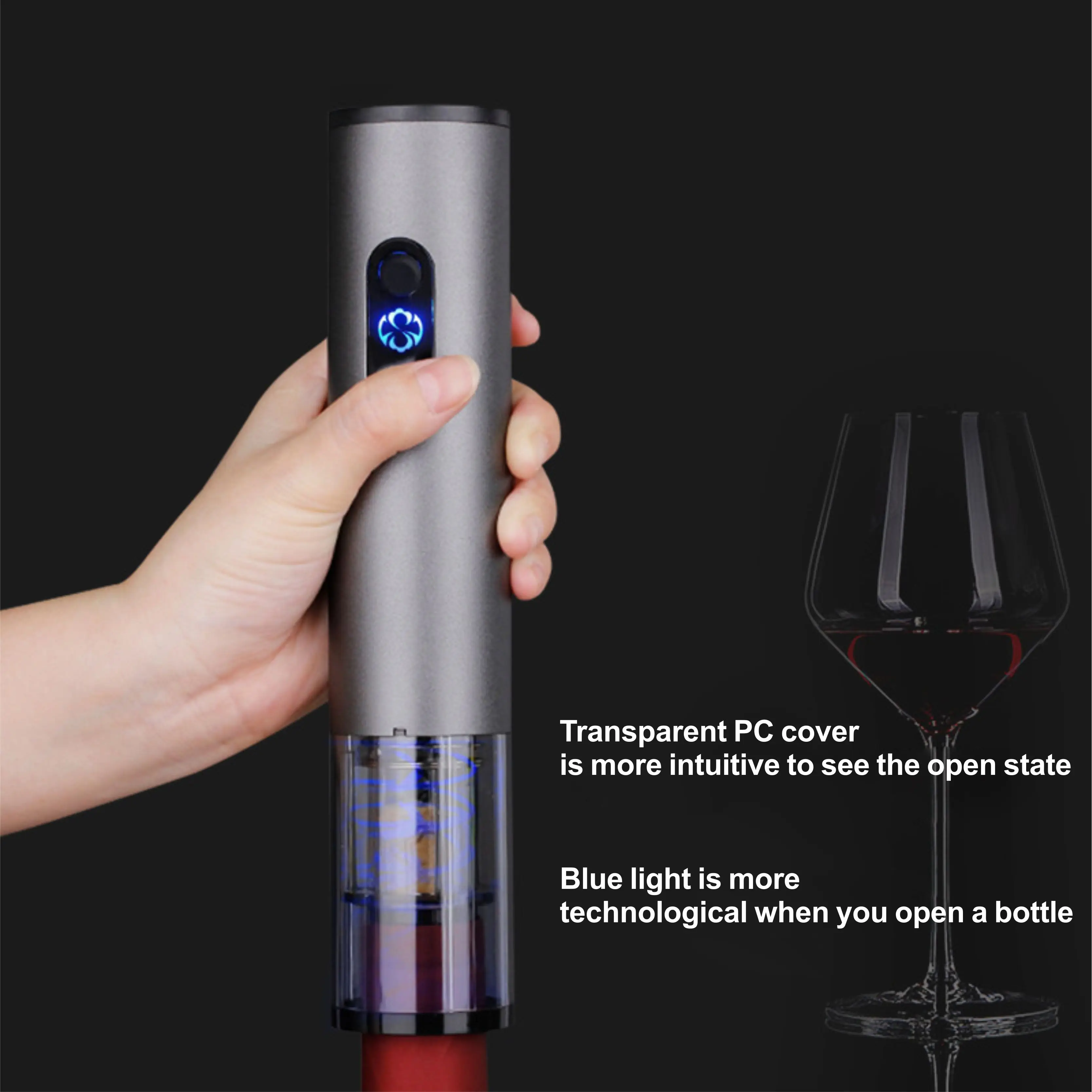 Rechargeable Electric Wine Opener Automatic Corkscrew Wine Opener for Beer  Battery Bottle Opener Foil Cutter Home Bar Can Opener - AliExpress