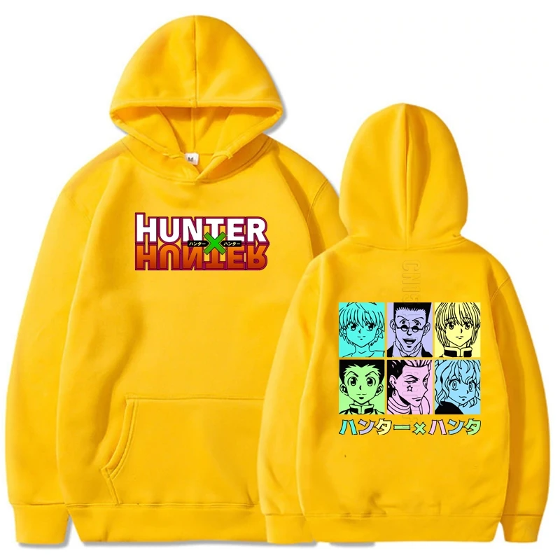 

Hunter X Hunter Killua Leorio Kurapika Gon Hisoka Hoodies Sweatshirt Pullover Streetwear Men Hip Hop Pullover