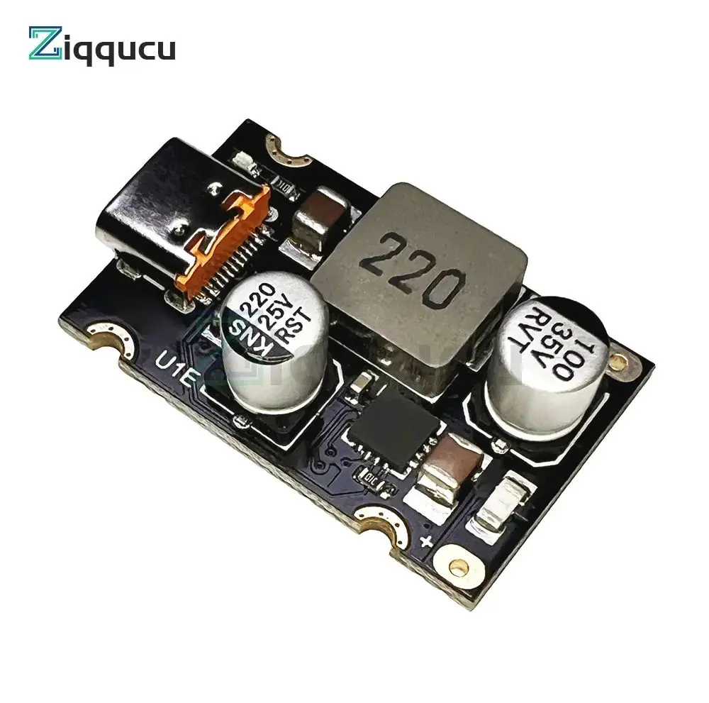 65 Вт, 8 ~ 30 В постоянного тока на USB Тип C PD 3,1 QC3, быстрая зарядка, понижающий модуль питания, быстрая зарядка, адаптер
