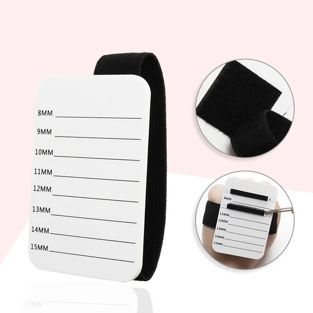 Acrylic Eyelash Extension Organizer Pallet False Lash Stand Palette Eyelash Adhesive Glue Holder with Belt Women Makeup Tools