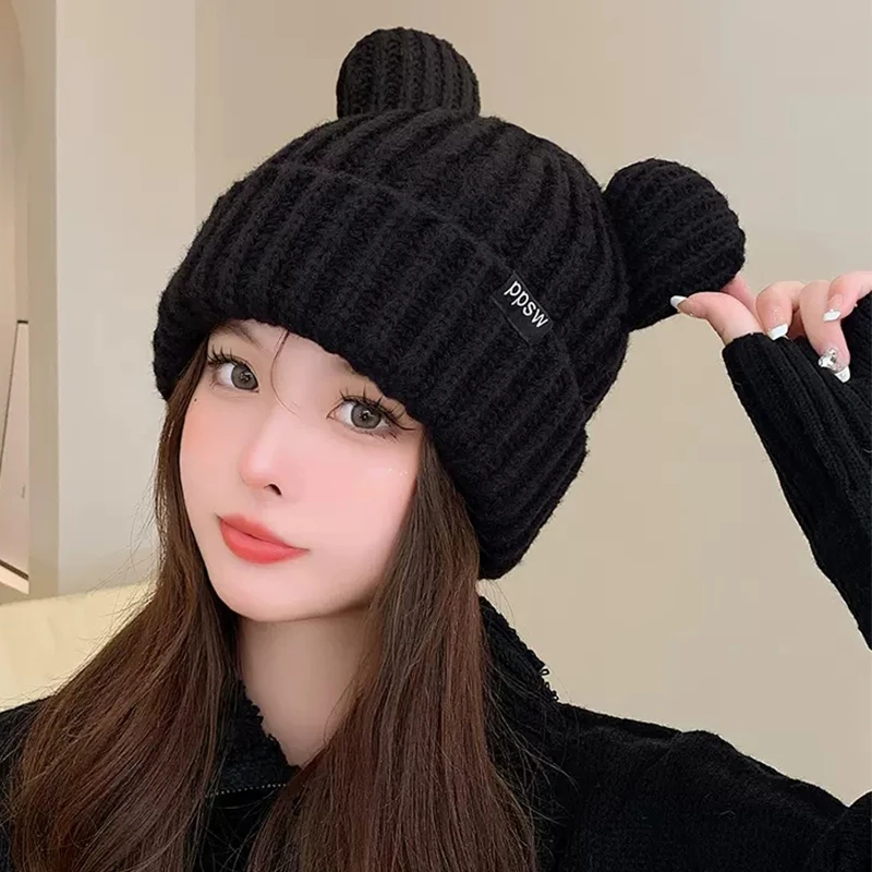 Lovely Warm Winter Casual Skullies Beanies Hat Hot Fashion Design Wool