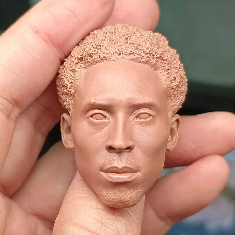 1/6 Kit Di Montaggio Del Modello Di Immagine In Resina Pressofusa Kobe Bryant Head Carving (55Mm) Non Verniciato Spedizione Gratuita