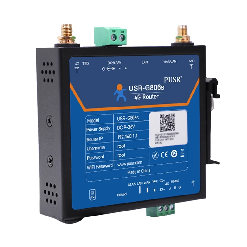 

Industrial 4G LTE Router USR-G806S Iot Device Serial Port RS485 LAN To 4G Wifi Converter Support Modbus RTU To TCP