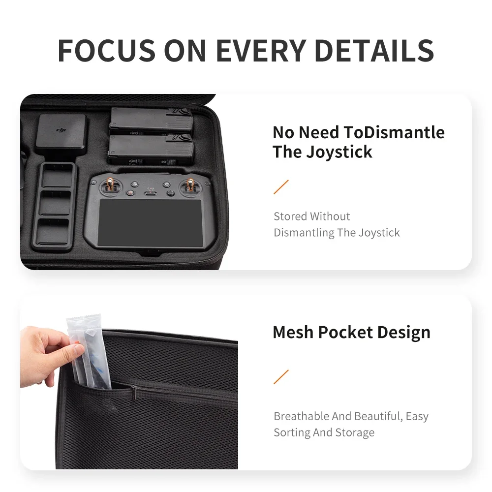 Shoulder Bag for DJI Mavic 3 Pro Storage Case Drones Accessories Handbag Mavic 3 Pro RC/RC Controller Hardshell Carrying Box