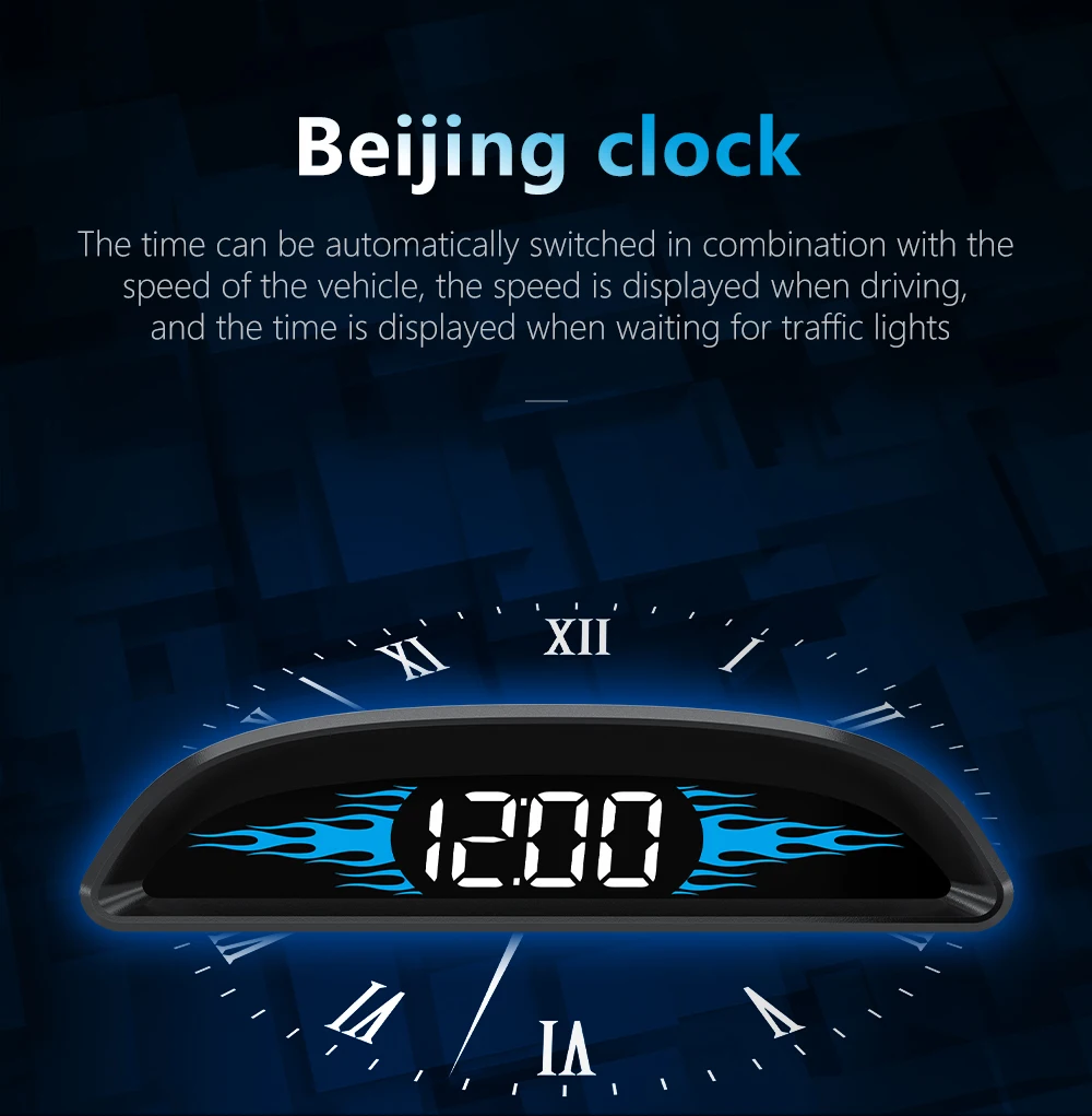 G2 B2 Head Up Display GPS / OBD Multifunctional Smart Car HUD Digital Speedomete