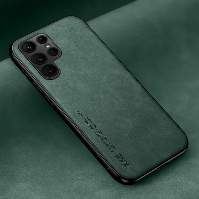 Premium Faux Leather Case with Car Mount Support