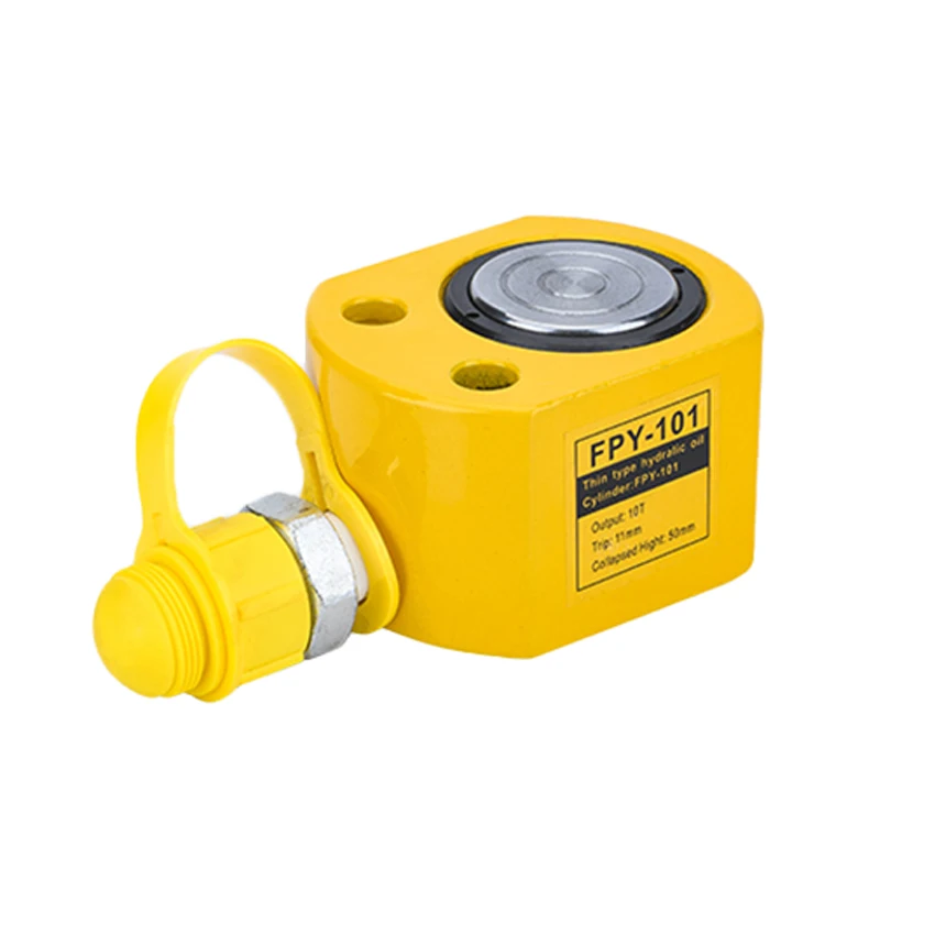 FPY-101 10T Ultra-thin Portable Hydraulic Lifting Jack Split Hydraulic Booster Hydrocylinder Stroke 11mm Manual Vertical