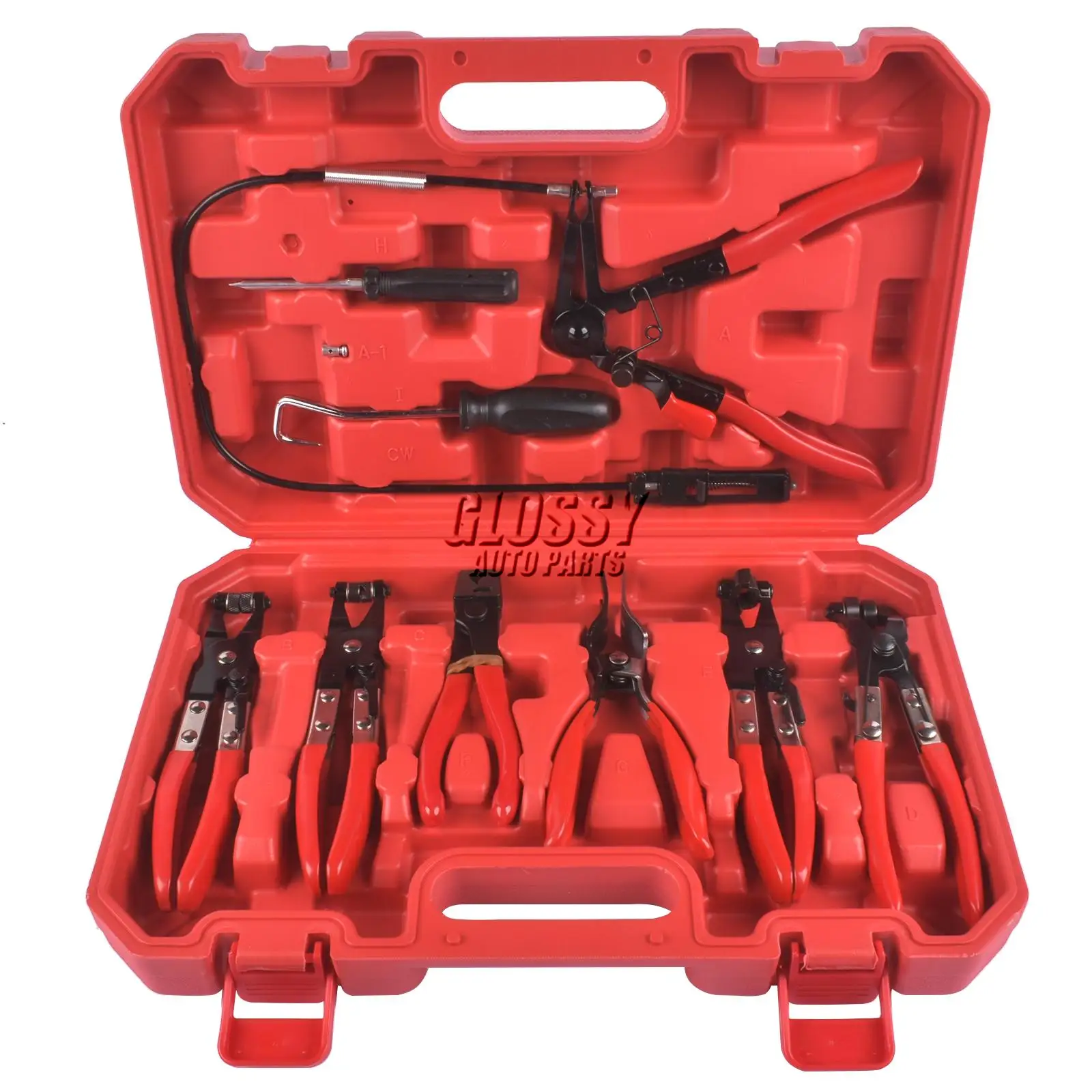 

AP03 9-Piece Hose Clamp Pliers Hose Clamp Pliers Set, Automotive Heating Oil Tool