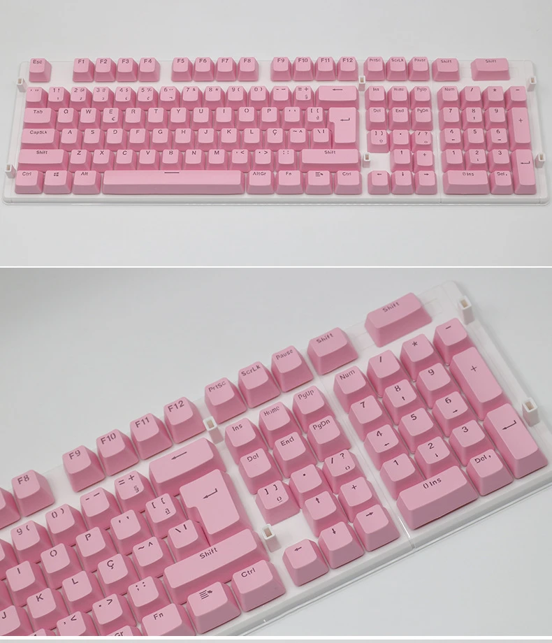 Keycaps Brasileiros, 108 Chaves, Perfil OEM, Teclado Mecânico, Tiro Duplo