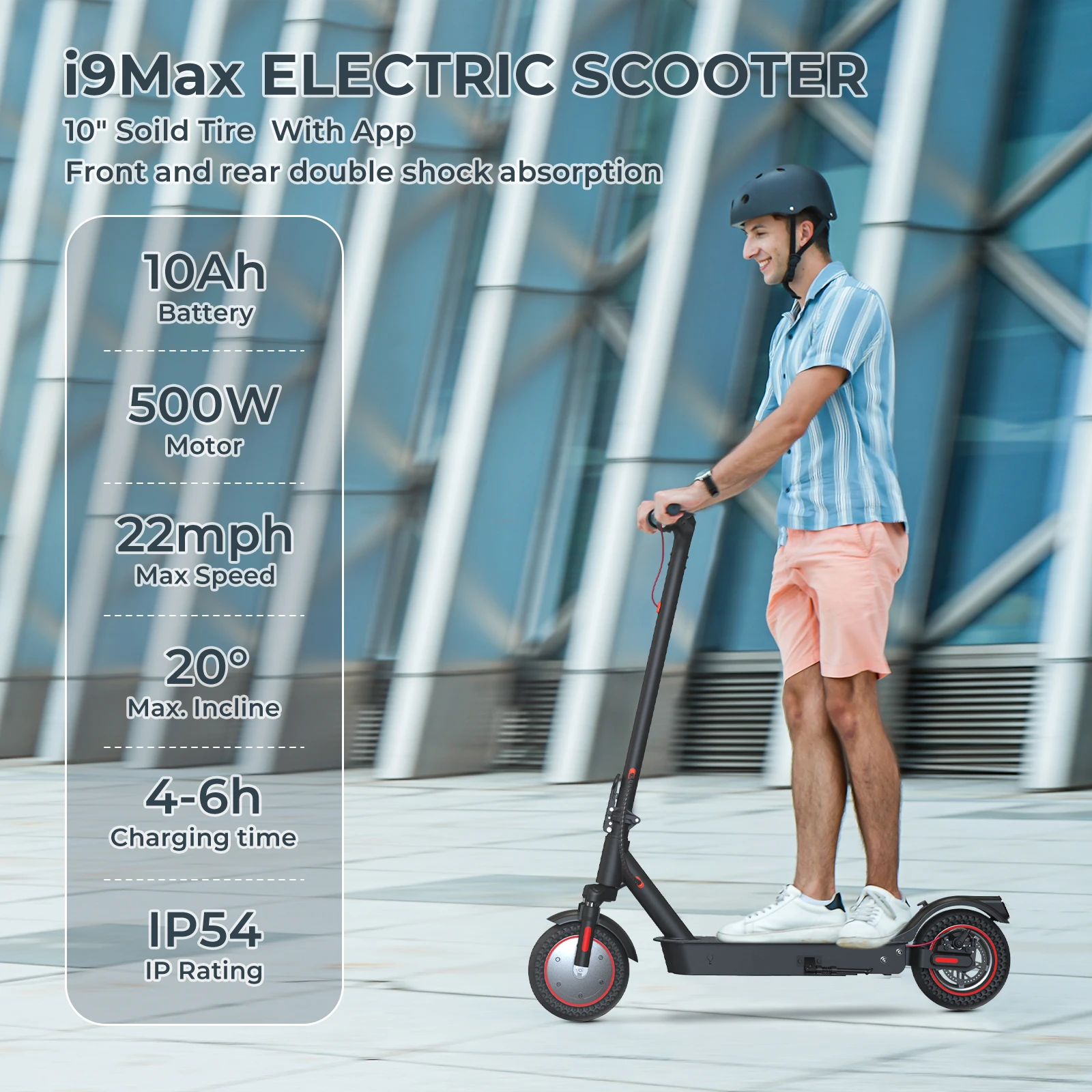IScooter i9Max Scooter elettrico scooter elettrico per adulti monopattino  elettrico E Scooter 30 35 km 10 "pneumatici pieghevole 500w Scooter|Scooter  elettrici| - AliExpress