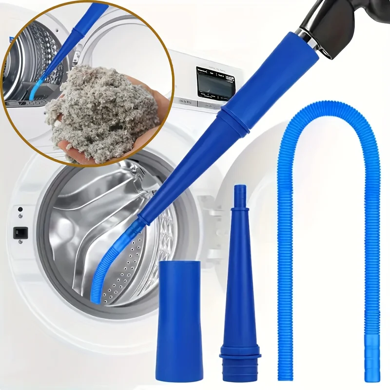 Dryer Vent Cleaner Universal Vacuum Cleaning Hose Vent Cleaner Vacuum Attachment Bendable Dryer Lint Remover With Guide Wire 1
