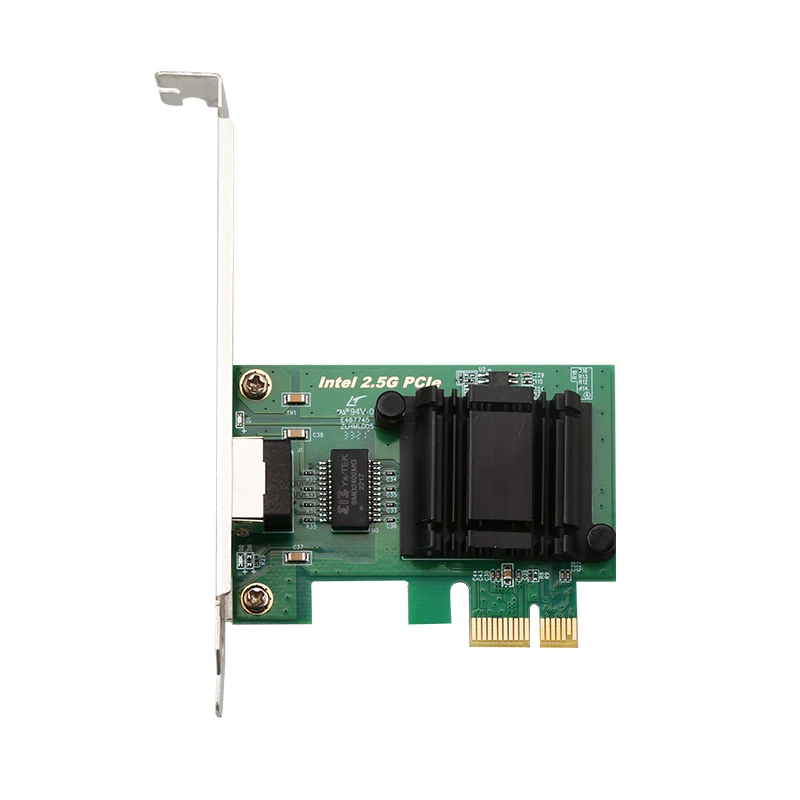 

Игровая PCIE карта DIEWU, 2500 Мбит/с, гигабитная сетевая карта 2,5G RJ45, сетевой адаптер PCIe1X, lan-карта с Intel/I225