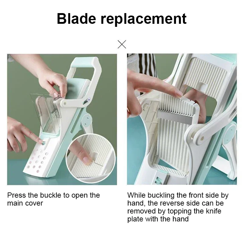 5 in 1 Vegetable Cutter Mandoline Slicer Manual Food Chopper Fruit Potato Cucumber Carrot Meat Slicer Shredder Safe Slice vegetable slicer fruit slicer vegetable cutter food slicer potato slicer apple slicer apple cutter potato cutter food shredder