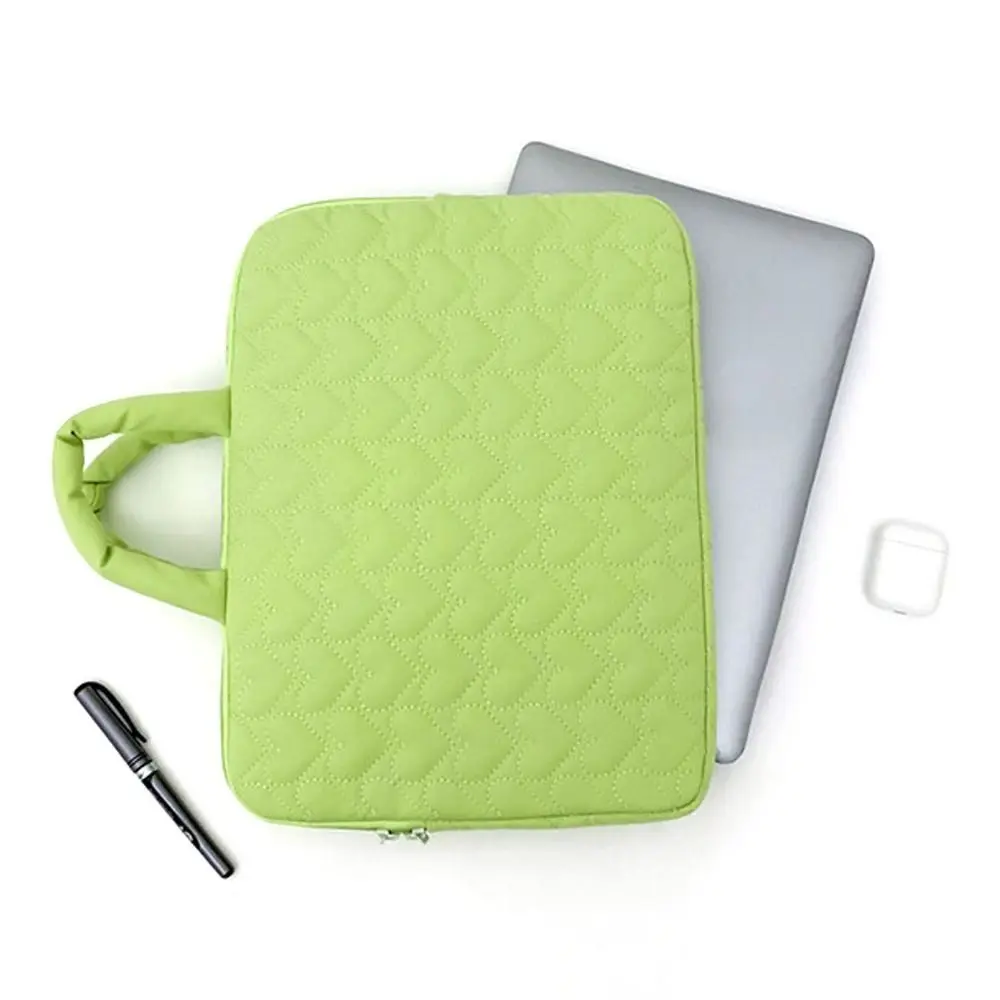 Loving Tablet Bag Large Capacity Shockproof Laptop Handbag Anti-fall Plush Lining Protective Pouch for 11/13inch Office
