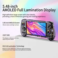 Портативная игровая консоль ANBERNIC RG557, AMOLED-дисплей 5,48 дюйма, 8300 мАч, Android 14, ретро-плеер для видеоигр для подарков на день рождения — изображение 3