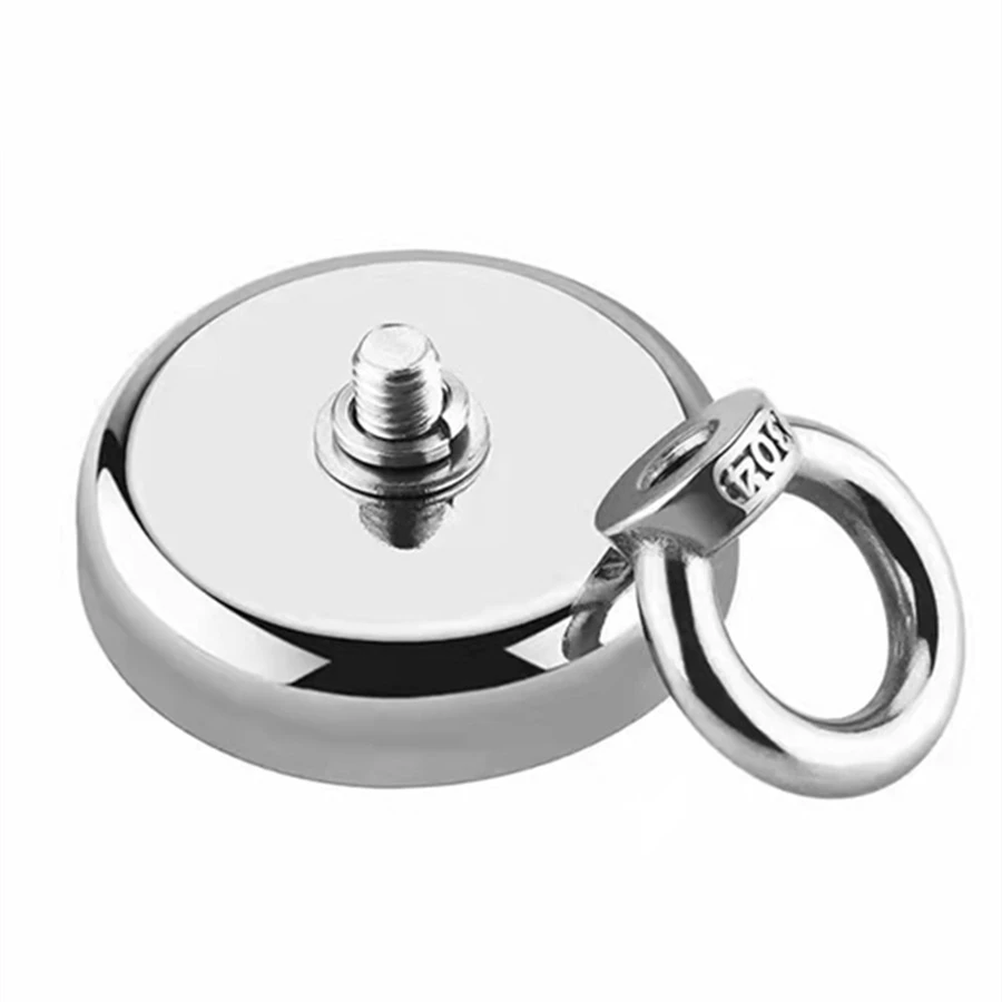 N35 D20 D90 Strong Neodymium Magnet Powerful Fishing Magnet Deep Sea Fishing Magnet with Ring Search