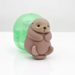 Adorable Pukakko Sea Otter Floating Soft Vinyl Squeeze Toys - One Size (Sea otter Red)