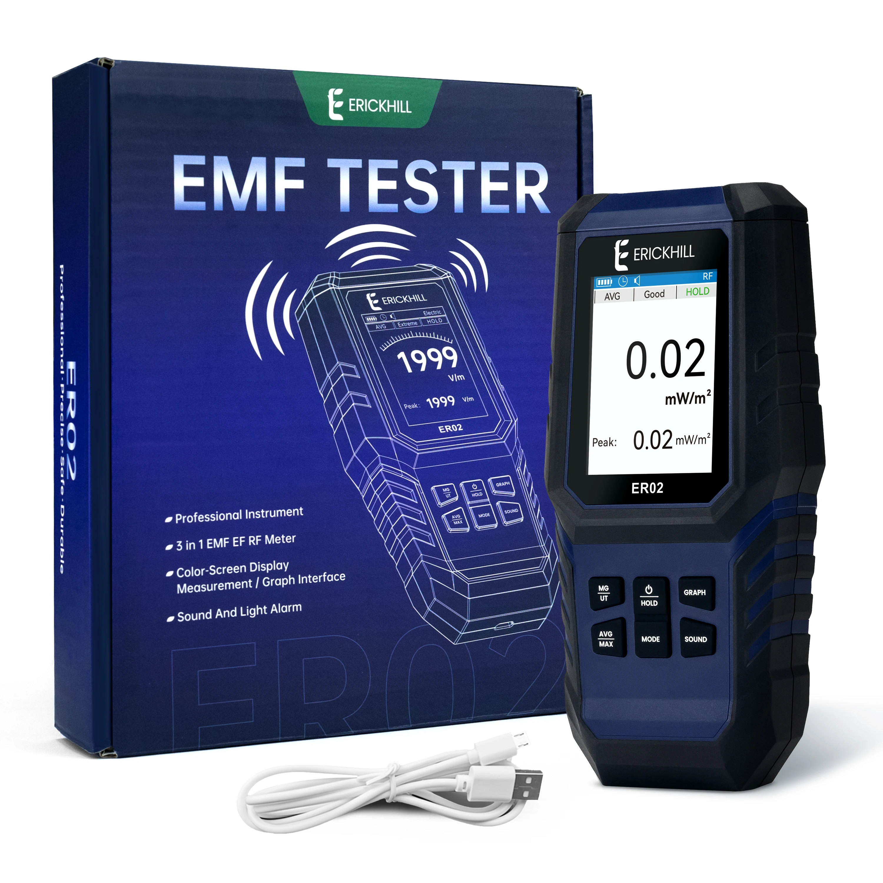 1 Pc EMF Mètre Détecteur De Rayonnement De Champ - Temu Canada