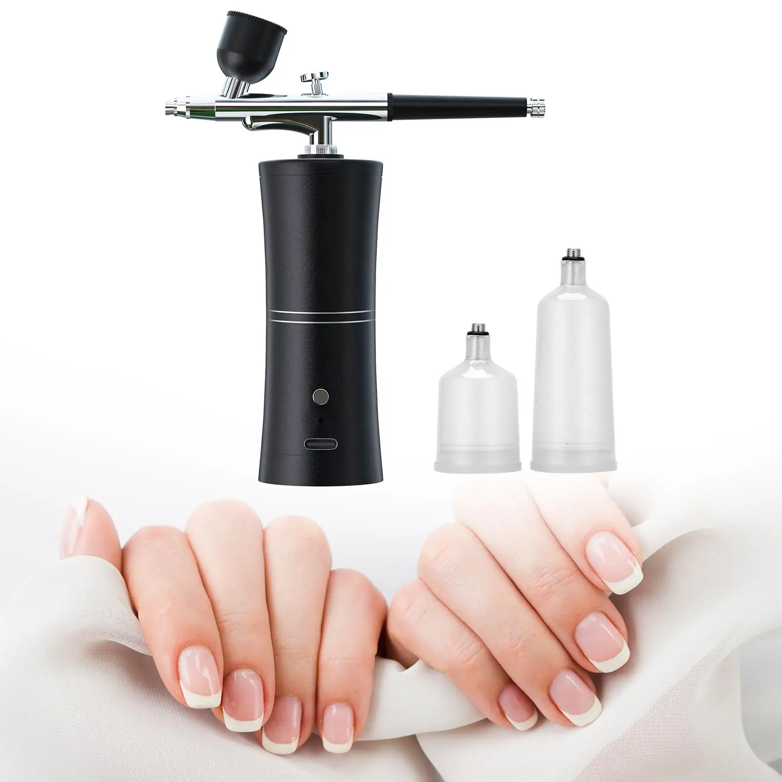 Airbrush Paint Sprayer Kit with Compressor for Manicure Makeup Model Painting Portable USB Rechargeable Airbrush