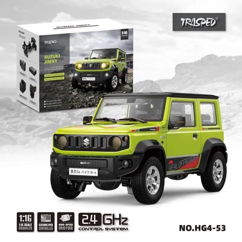 1:16 Suzuki Jimny Hg453 Simulation Model Lights Horn Smoke Rc Car Full Scale Off-Road Climbing Rc Car No.hg4-53