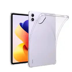 Clear TPU Tablet Cover with Shockproof Airbags - Enhanced Protection for POCO Pad M1 (TPU Case Only)
