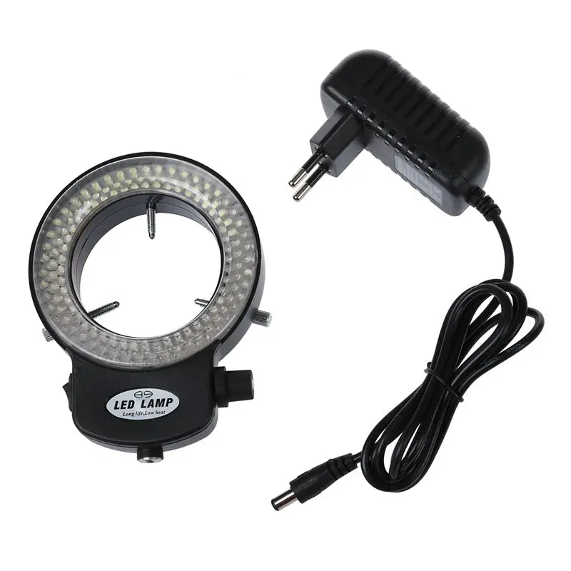 Miniscópio luz anel 0-144 led, 100% lâmpada