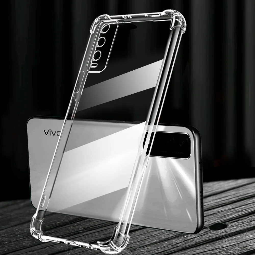 Clear Soft Silicone Airbag Shockproof Bumper Phone Case