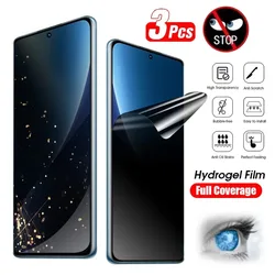Triple Pack Anti - Spy Privacy Screen Protectors with Hydrogel Film - Anti Peeping (For Xiaomi 15 Pro)