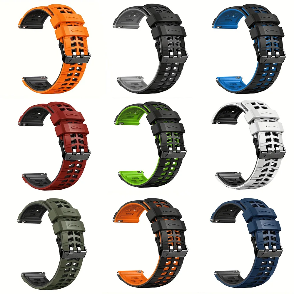 Premium 22mm Silicone Watch Strap - Versatile Wristband Accessory