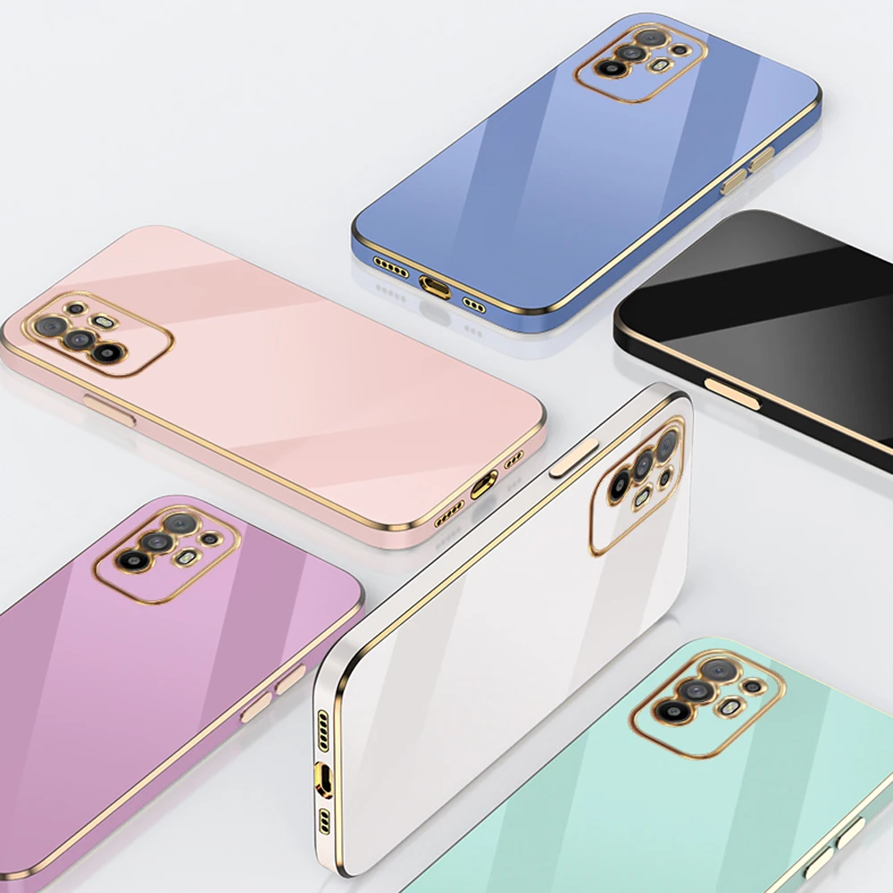 For Oppo A94 5G Case Oppo A94 5G Cover Electroplated Astronaut Folding Stand Case Cph2211 Camera Protector Silicone Cover